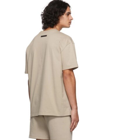 Fear Of God Essentials SSENSE Exclusive Jersey T-Shirt In Tan