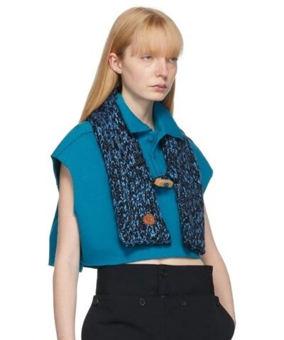 Ader Error Blue & Navy Petit Muffler Scarf