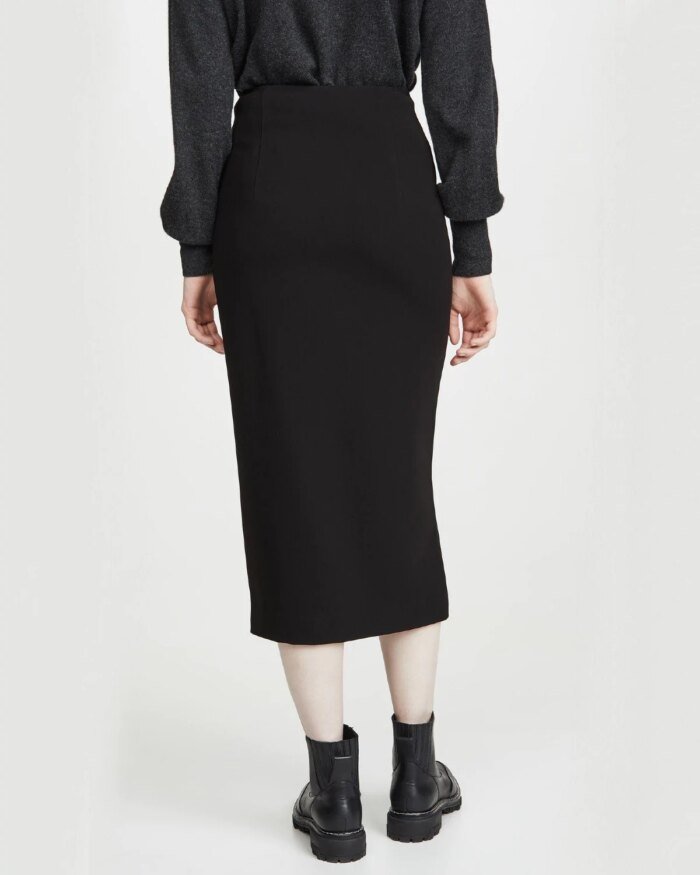 Theory High Waist Zip Skirt