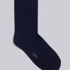 Thom Browne 4-Bar Knee-High Nylon Blend Blue Sock