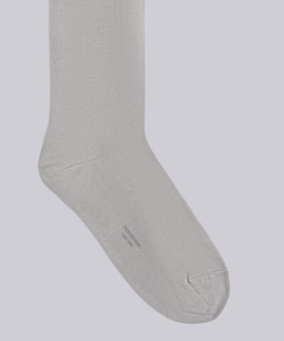 Thom Browne 4-Bar Knee-High Nylon Blend Grey Sock