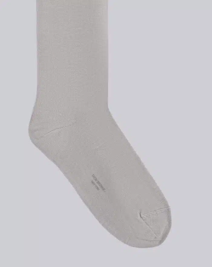 Thom Browne 4-Bar Knee-High Nylon Blend Grey Sock