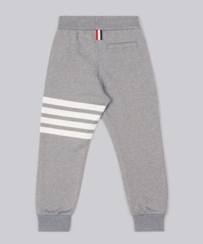 Thom Browne Kids Loopback Jersey 4-Bar Track Pants
