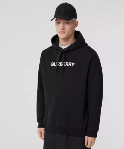 Burberry Men's Logo Print Cotton Hoodie