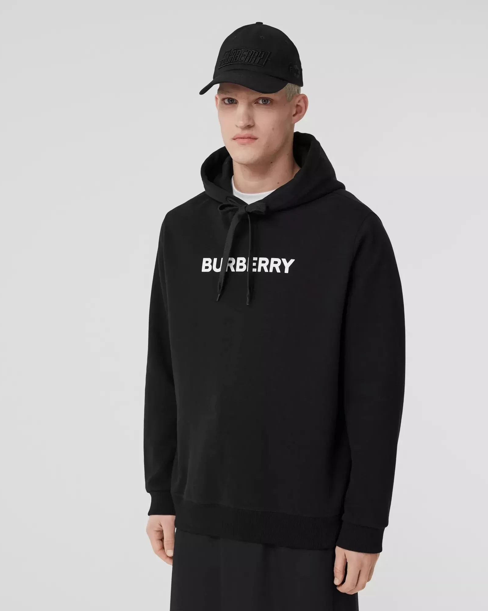 Burberry Men's Logo Print Cotton Hoodie