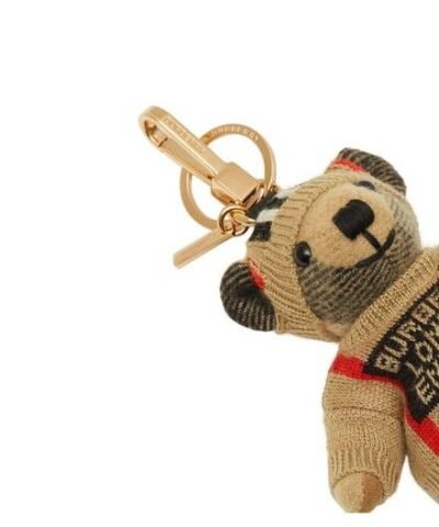 Burberry Thomas Bear Charm In Icon Stripe