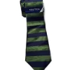 Nautica Regular Tie Mens Windstar Horizontal Green Silk Neck Tie
