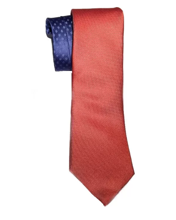 Perry Ellis Portfolio Jewel Solid Silk Tie Coral-PERRY ELLIS-Fashionbarn shop