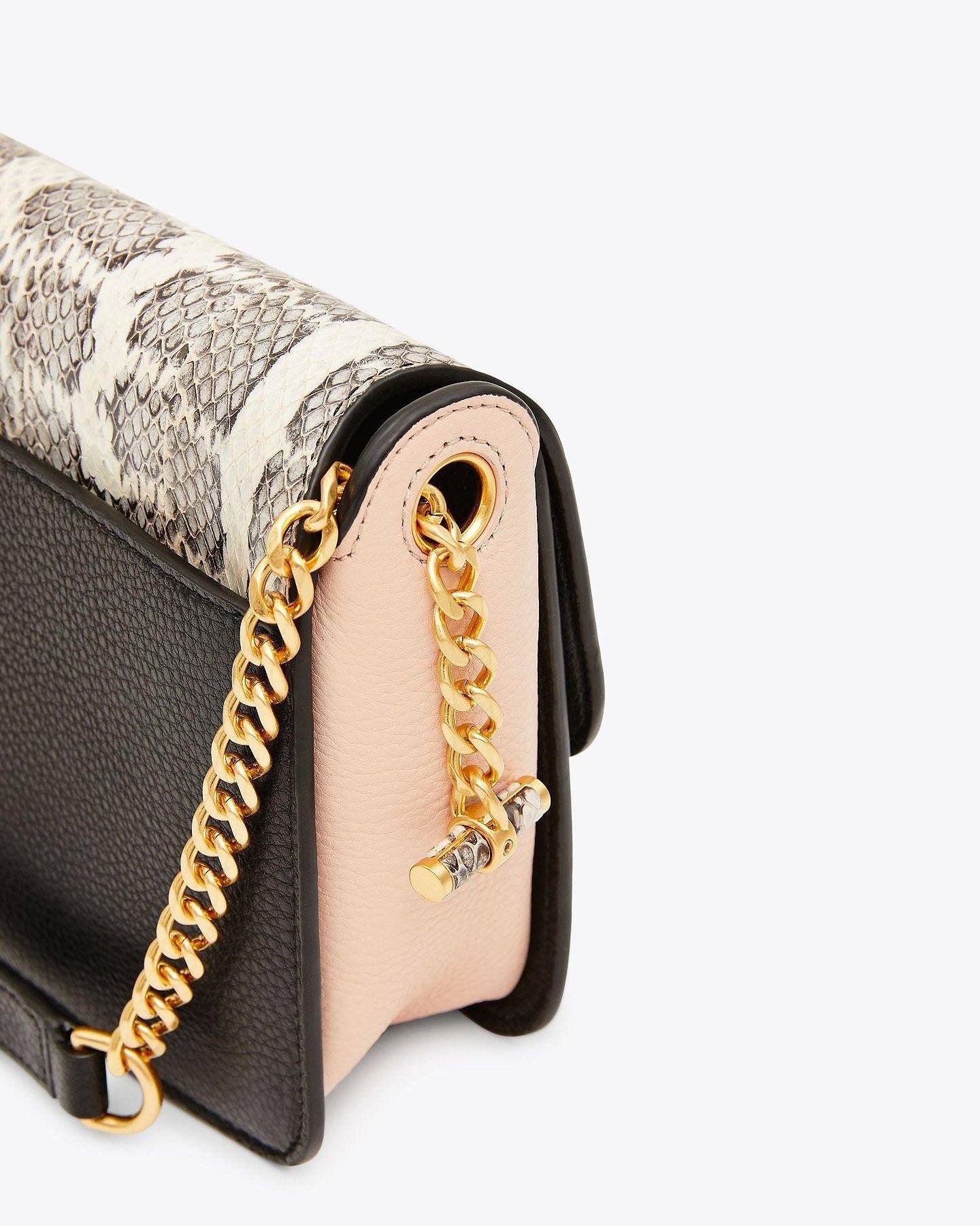 Tory Burch Chelsea Snake Embossed Crossbody Bag