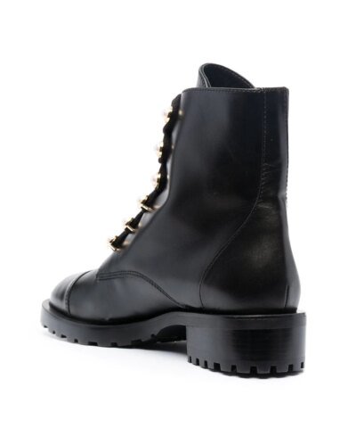 Stuart Weitzman Reysen Leather Combat Boots