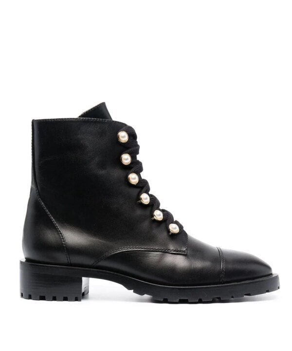 Stuart Weitzman Reysen Leather Combat Boots