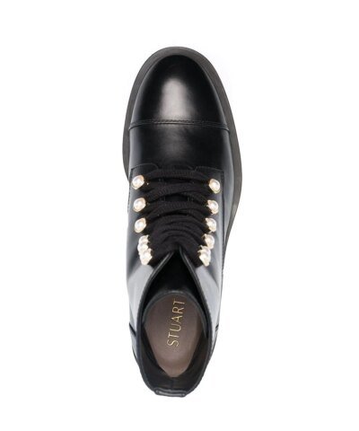 Stuart Weitzman Reysen Leather Combat Boots