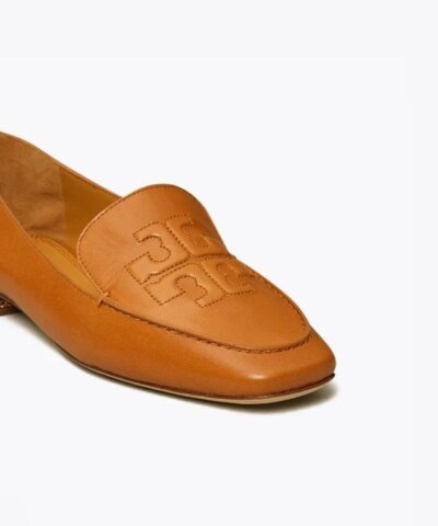 Tory Burch Ruby Quilted Logo Loafer, Aged Camello