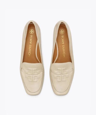 Tory Burch Ruby Quilted Logo Loafer, Rice Paper