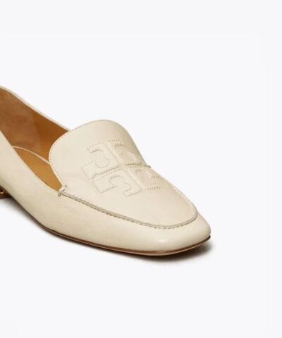 Tory Burch Ruby Quilted Logo Loafer, Rice Paper