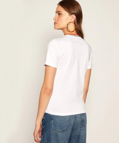 Tory Burch Aviation Print Short-Sleeve T-Shirt