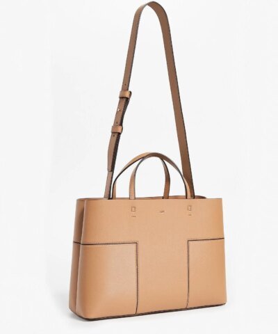 Tory Burch Block-T Triple-Compartment Tote