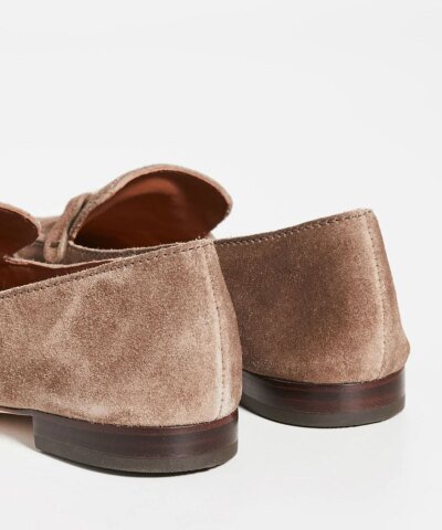 Tory Burch Metal Miller Metal - Logo Loafer, Suede