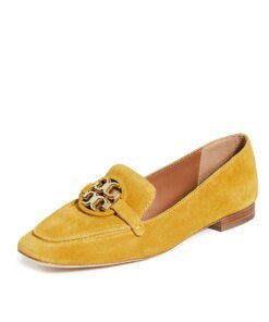 Tory Burch Metal Miller Metal - Logo Loafer, Suede