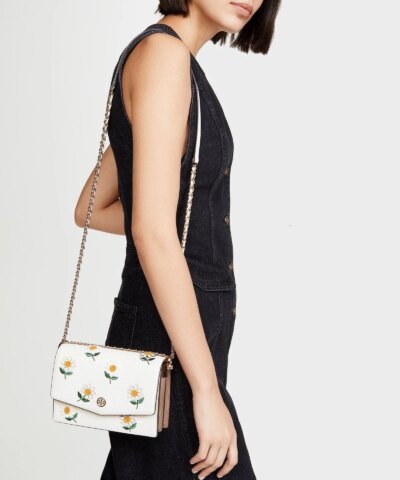 Tory Burch Robinson Embroidered Shoulder Bag