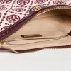 Tory Burch T Monogram Jacquard Studio Bag In Claret/New Cream