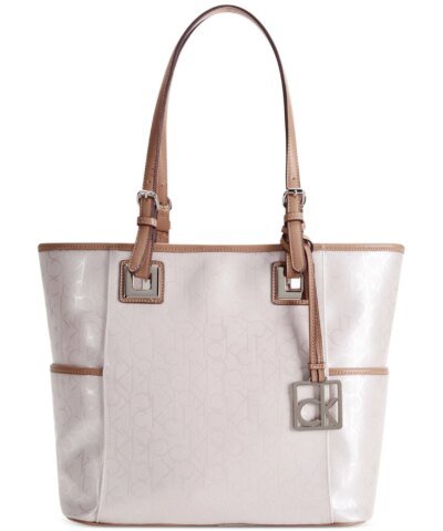 Calvin Klein Textured Embossed Tote-CALVIN KLEIN-Fashionbarn shop