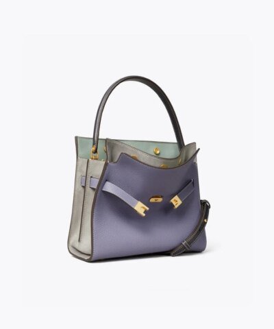 Tory Burch Lee Radziwill Pebbled Small Double Bag