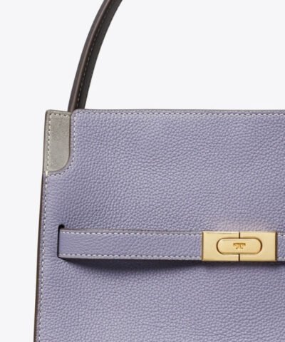 Tory Burch Lee Radziwill Pebbled Small Double Bag