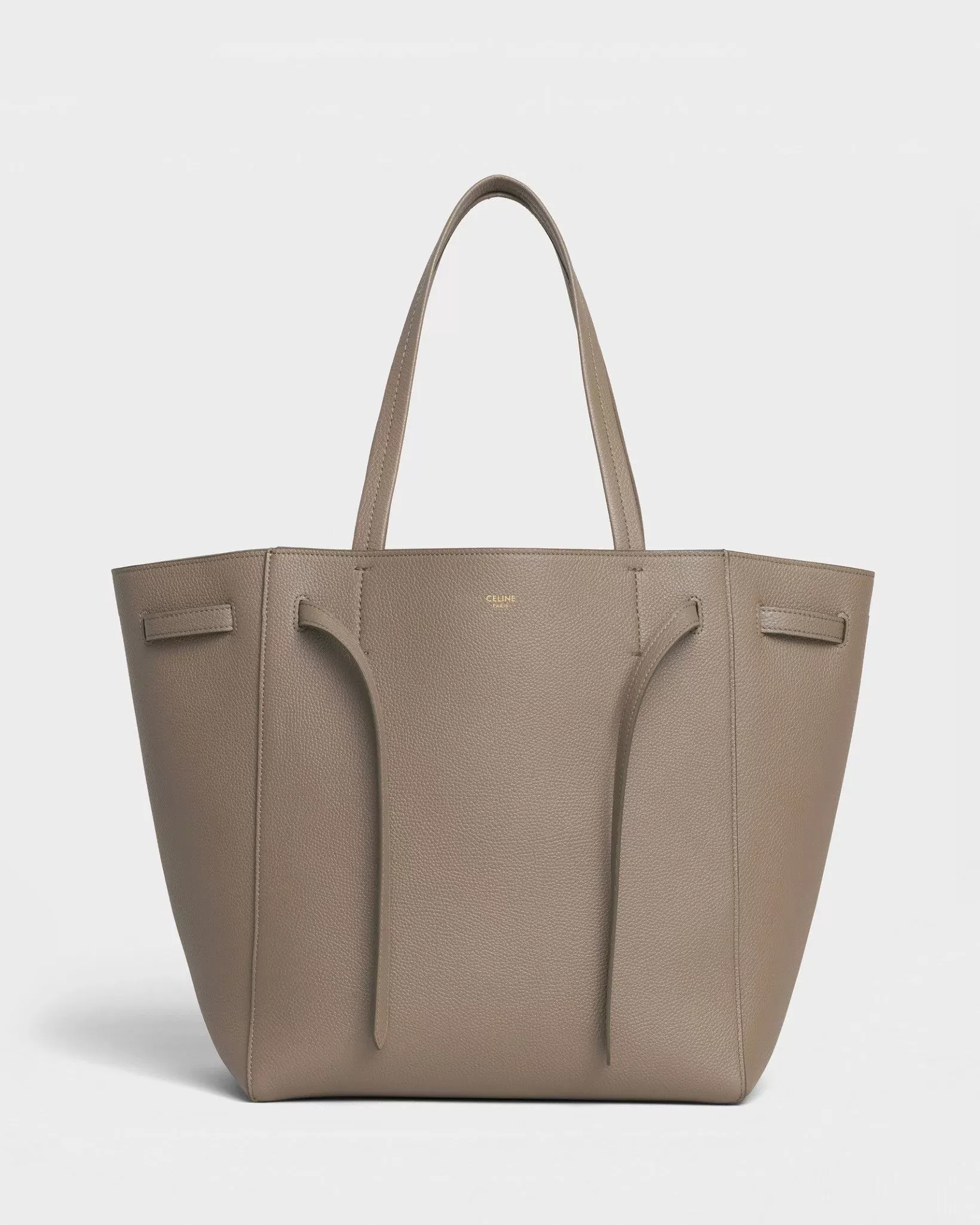 Celine Small Cabas Phantom In Soft Grained Calfskin Taupe