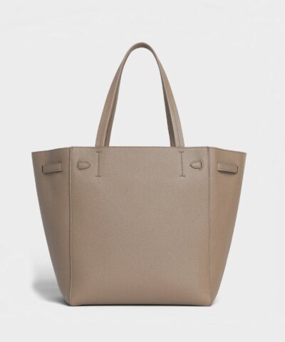 Celine Small Cabas Phantom In Soft Grained Calfskin Taupe