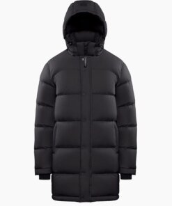 Aritzia The Super Puff™ Black Mid-Length Goose-Down Puffer Jacket