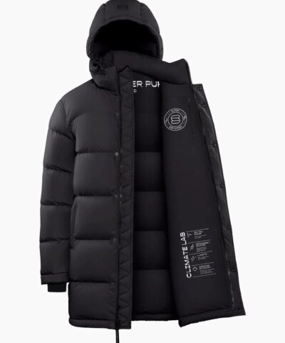 Aritzia The Super Puff™ Black Mid-Length Goose-Down Puffer Jacket