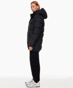 Aritzia The Super Puff™ Black Mid-Length Goose-Down Puffer Jacket