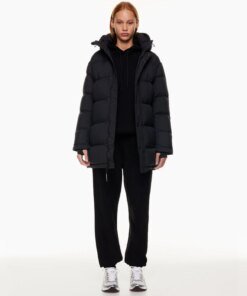 Aritzia The Super Puff™ Black Mid-Length Goose-Down Puffer Jacket