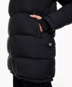 Aritzia The Super Puff™ Black Mid-Length Goose-Down Puffer Jacket