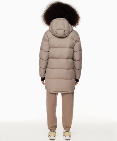 Aritzia The Super Puff™ Taupe Mid-Length Goose-Down Puffer Jacket