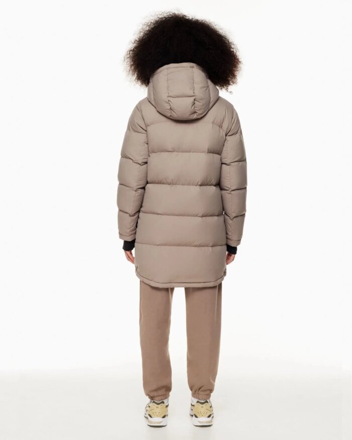 Aritzia The Super Puff™ Taupe Mid-Length Goose-Down Puffer Jacket