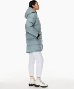 Aritzia The Super Puff™ Blue Mid-Length Goose-Down Puffer Jacket