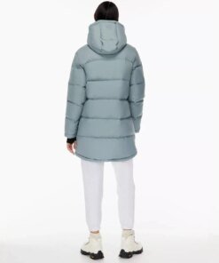 Aritzia The Super Puff™ Blue Mid-Length Goose-Down Puffer Jacket