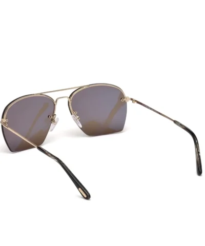 Tom Ford Women's FT0505 28E Whelan Square Gold / Brown Sunglasses