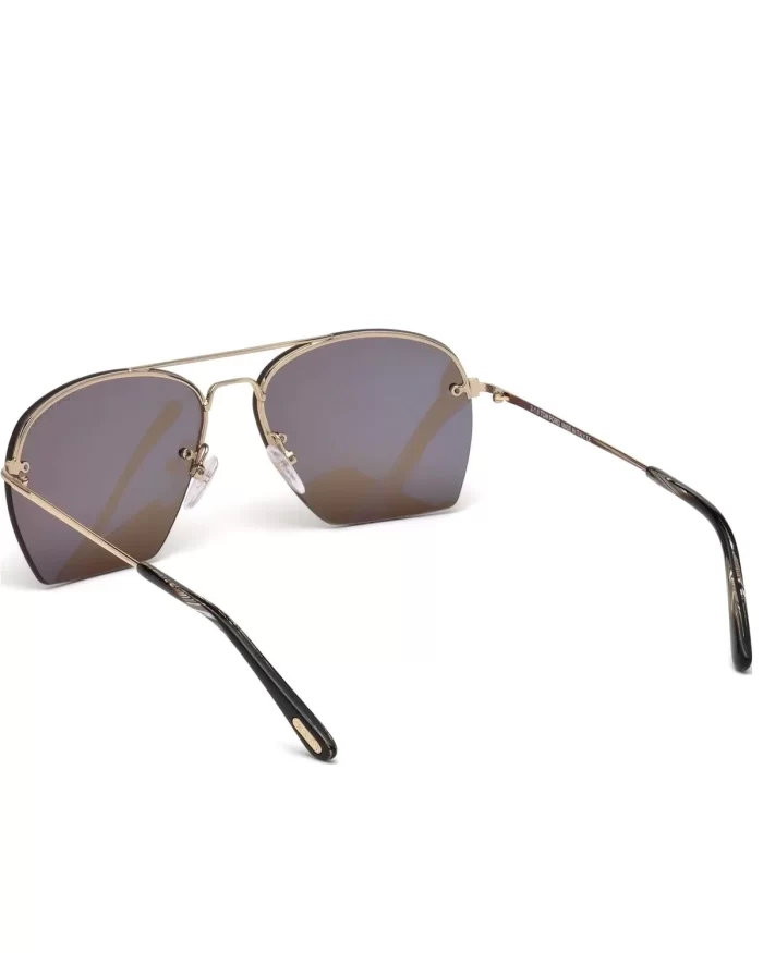 Tom Ford Women's FT0505 28E Whelan Square Gold / Brown Sunglasses