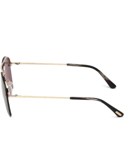 Tom Ford Women's FT0505 28E Whelan Square Gold / Brown Sunglasses