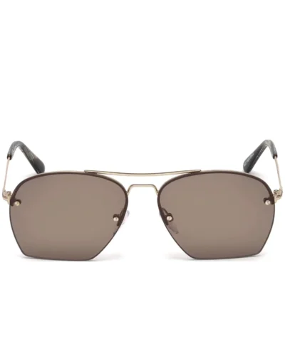 Tom Ford Women's FT0505 28E Whelan Square Gold / Brown Sunglasses