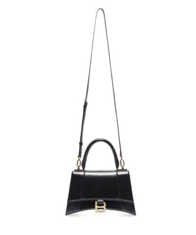 Balenciaga Hourglass Small Handbag in black