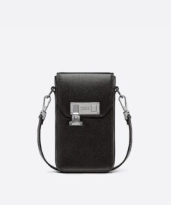 Dior Men's Black Smooth Calfskin Vertical Pouch