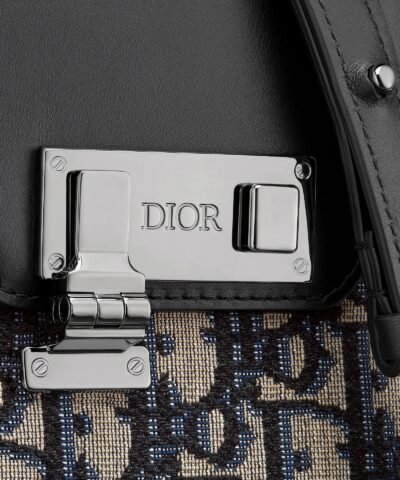 Dior Men's Black Smooth Calfskin Vertical Pouch