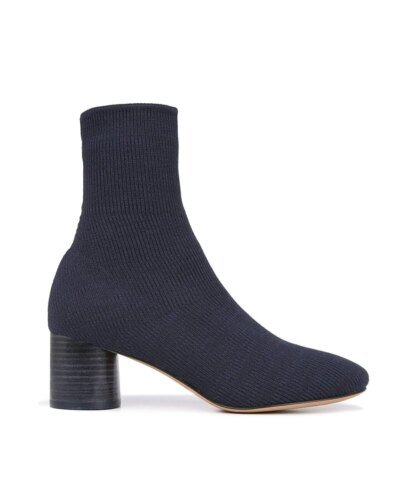 Vince Tasha Rib-Knit Cylinder Heel Sock Booties