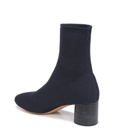 Vince Tasha Rib-Knit Cylinder Heel Sock Booties