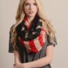 Collection XIIX Distressed Flag Infinity Scarf