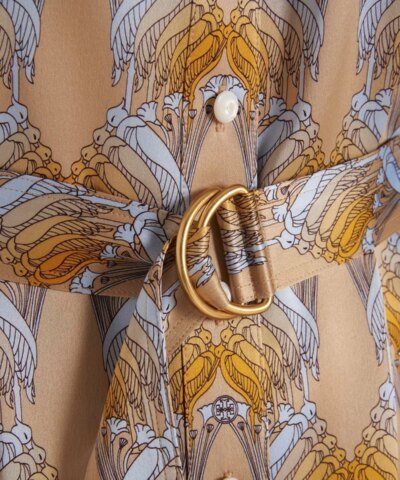 Tory Burch Silk Satin Shirtdress